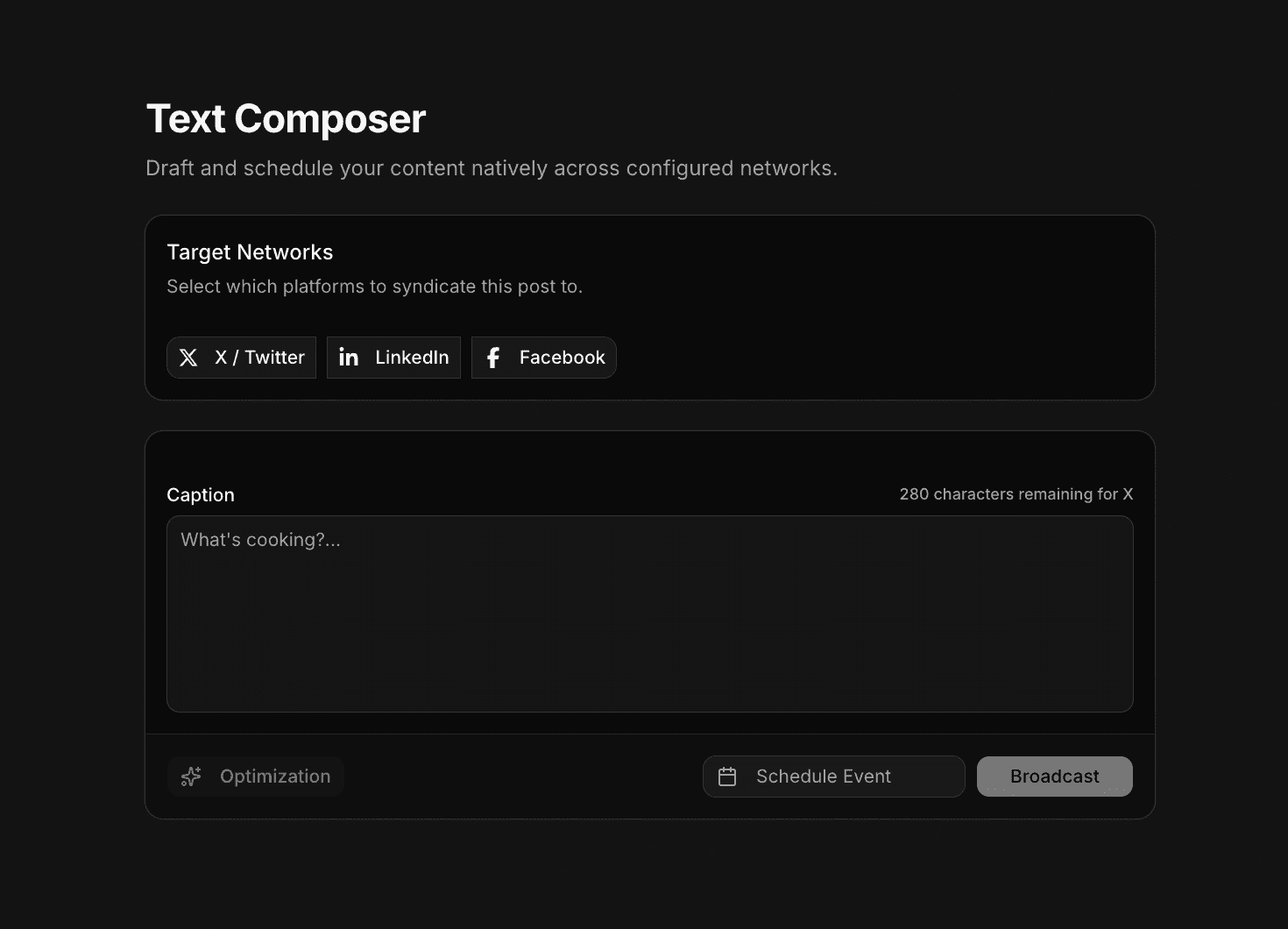Universal Composer - Text Editor